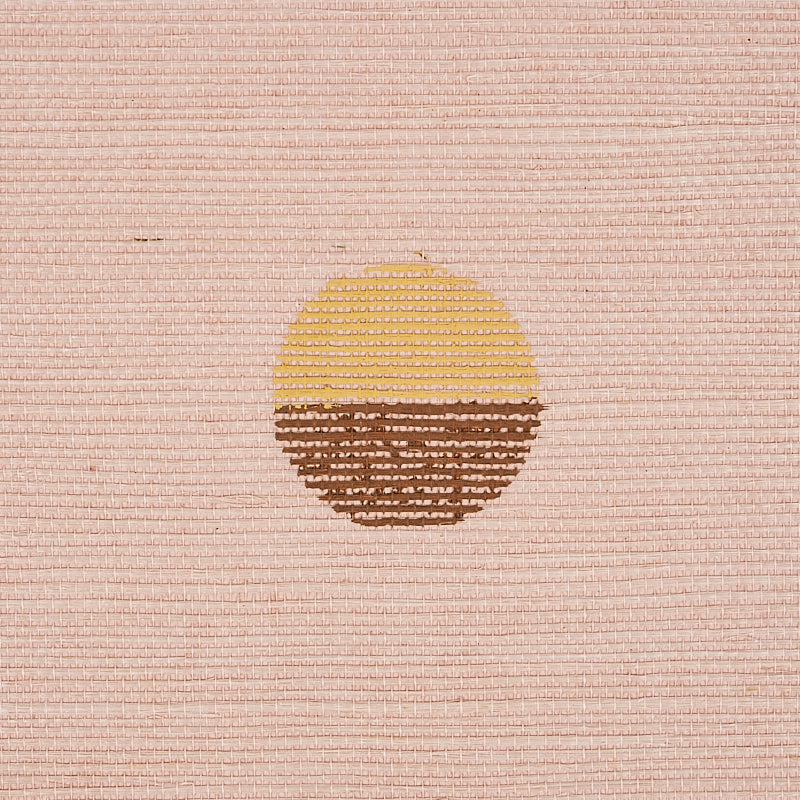 Schumacher Joshua Tree Hand Printed Sisal Petal Wallpaper