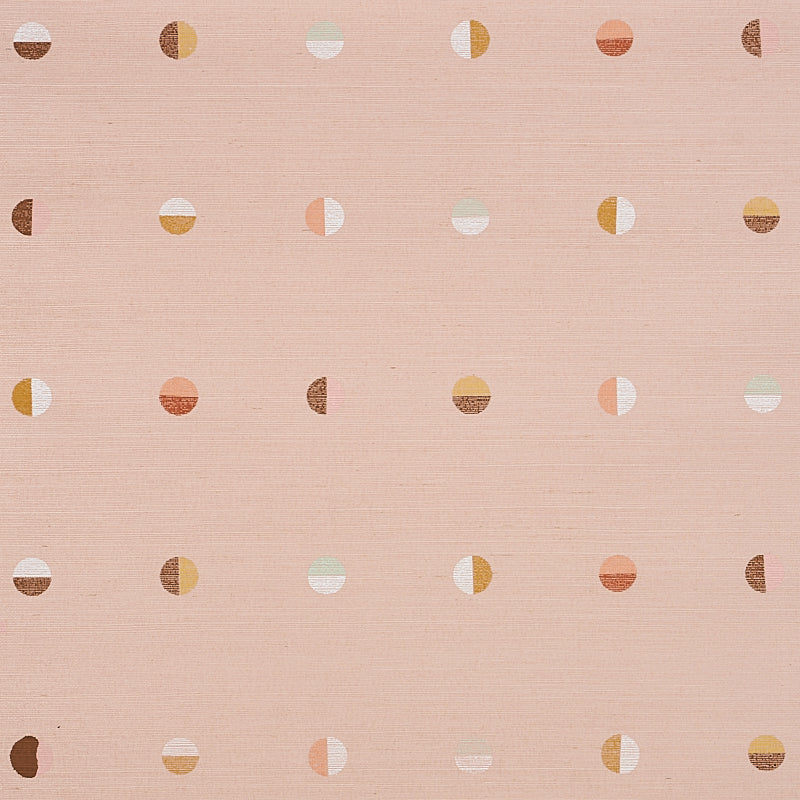 Schumacher Joshua Tree Hand Printed Sisal Petal Wallpaper