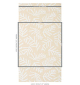 Schumacher Tiah Cove Ivory On Natural Wallpaper - Eade's Wallpaper