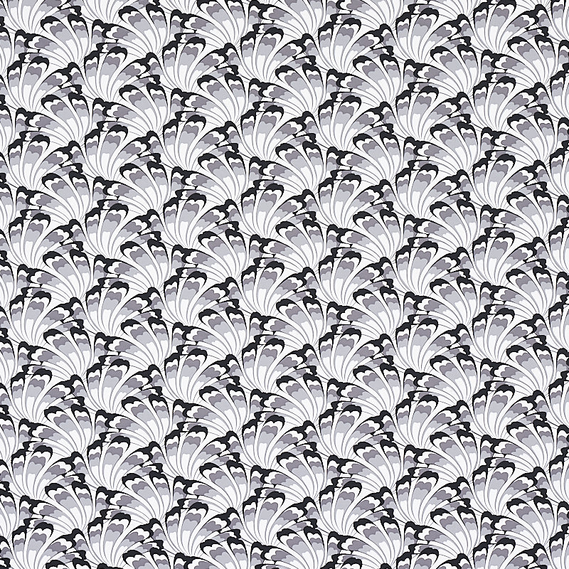 Schumacher Gotham Swing Charcoal Wallpaper