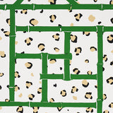 Schumacher Fancy Beast Safari Green/Ivory Wallpaper