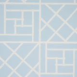 Schumacher Trellis Sky Blue Wallpaper