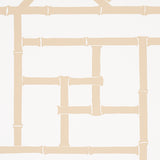 Schumacher Trellis Sand Wallpaper