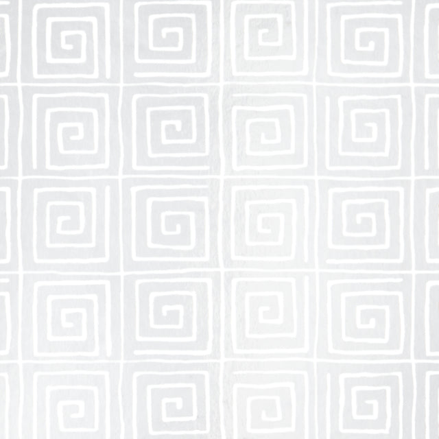 Schumacher Trousdale Metallic Platinum Blanc Wallpaper - Eade's Wallpaper