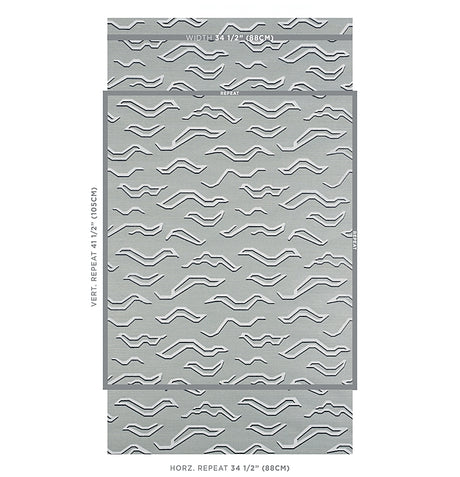 Schumacher Kata Sisal Mineral Wallpaper