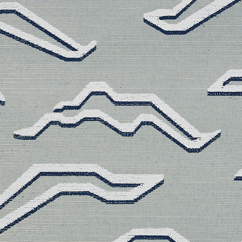 Schumacher Kata Sisal Mineral Wallpaper