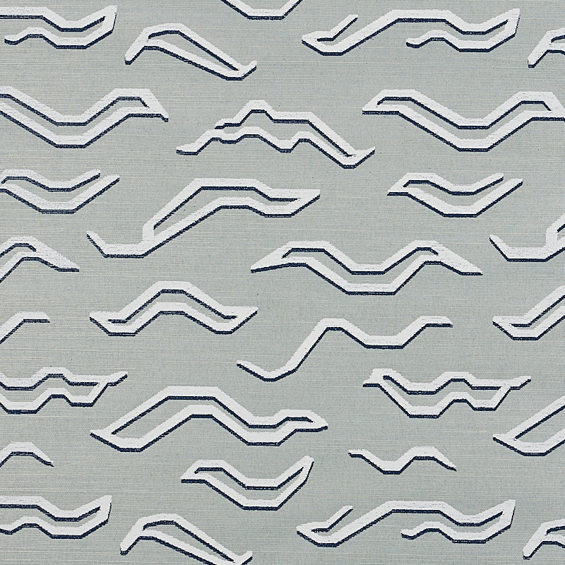 Schumacher Kata Sisal Mineral Wallpaper