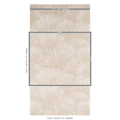 Schumacher Fondale Ivory Wallpaper