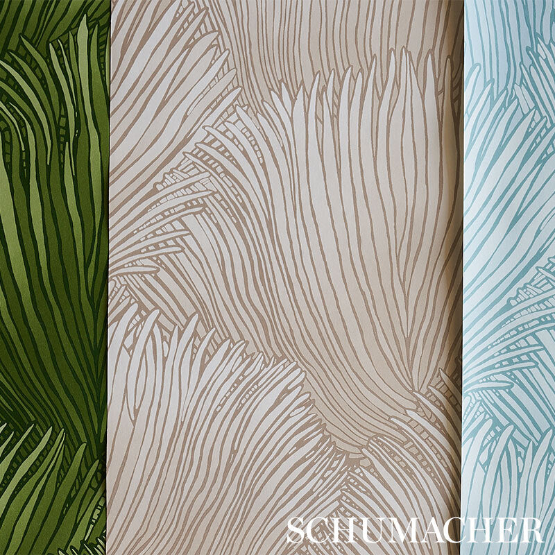 Schumacher Fondale Ivory Wallpaper