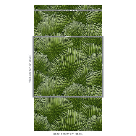 Schumacher Fondale Green Wallpaper