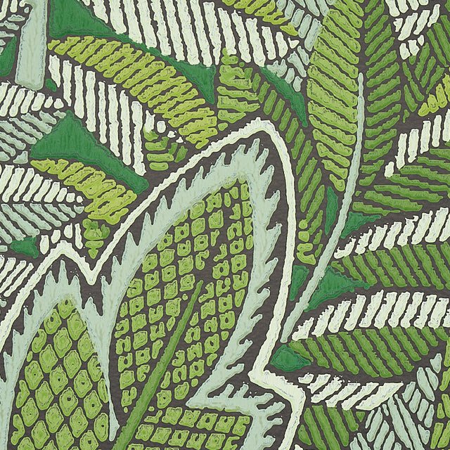 Schumacher 5012661 JAPURA FOREST in GREEN Wallpaper - MYSTIQ
