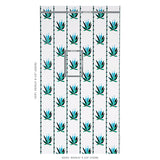 Schumacher Agave Stripe Lanai Wallpaper