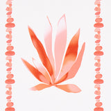 Schumacher Agave Stripe Grapefruit Wallpaper