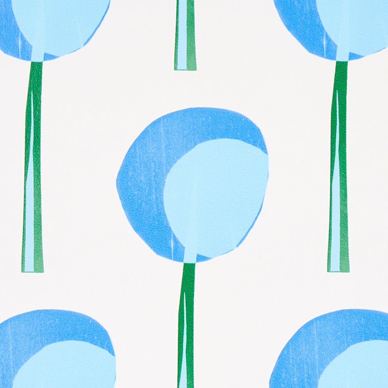 Schumacher Topiary Bluebell Wallpaper - Eade's Wallpaper