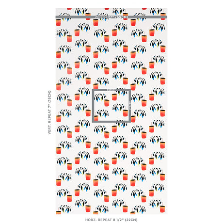 Schumacher Reaching Out Spectrum Multi Wallpaper - Eade's Wallpaper