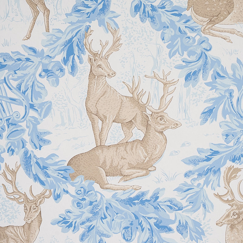 Schumacher Woburn Meadow Ice Wallpaper - Eade's Wallpaper
