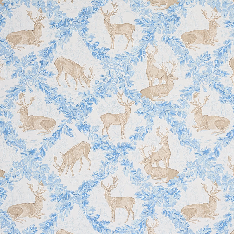 Schumacher Woburn Meadow Ice Wallpaper - Eade's Wallpaper