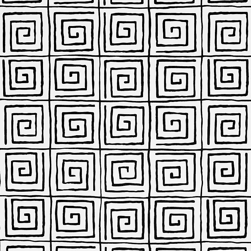 Schumacher Trousdale Black Wallpaper - Eade's Wallpaper