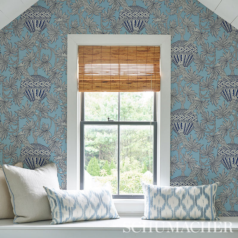 Schumacher Santarem Sky Wallpaper - Eade's Wallpaper