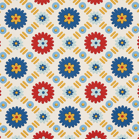 Schumacher Larissa Ivory Wallpaper - Eade's Wallpaper