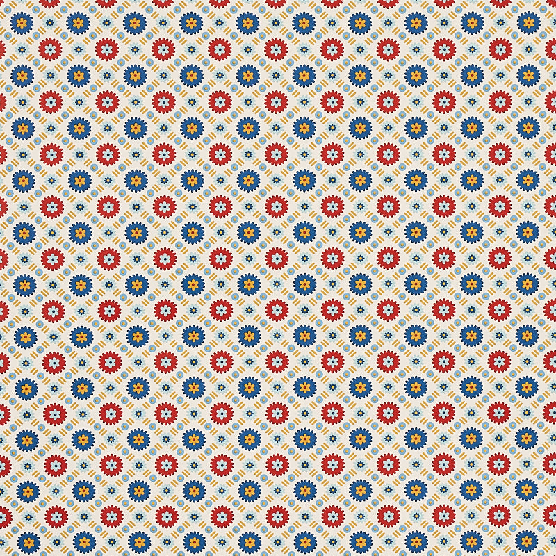 Schumacher Larissa Ivory Wallpaper - Eade's Wallpaper