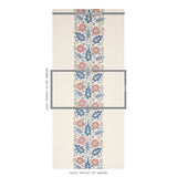 Schumacher Anatolia Blue & Red Wallpaper