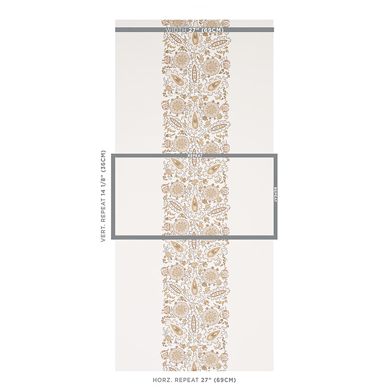 Schumacher Anatolia Natural Wallpaper