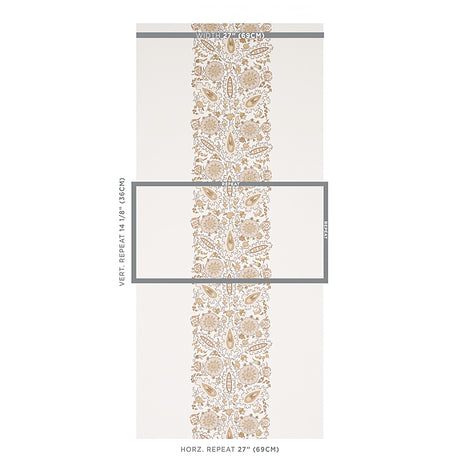 Schumacher Anatolia Natural Wallpaper
