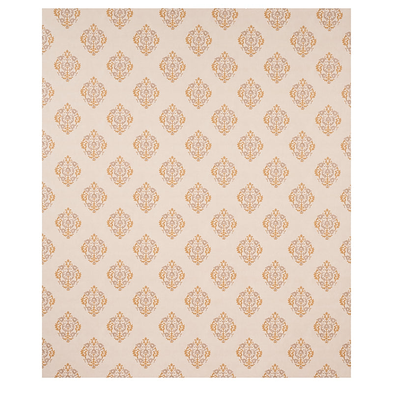 Schumacher Constantine Natural & Ocher Wallpaper