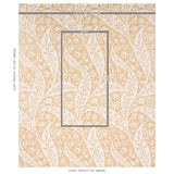 Schumacher Saz Paisley Ochre Wallpaper - Eade's Wallpaper