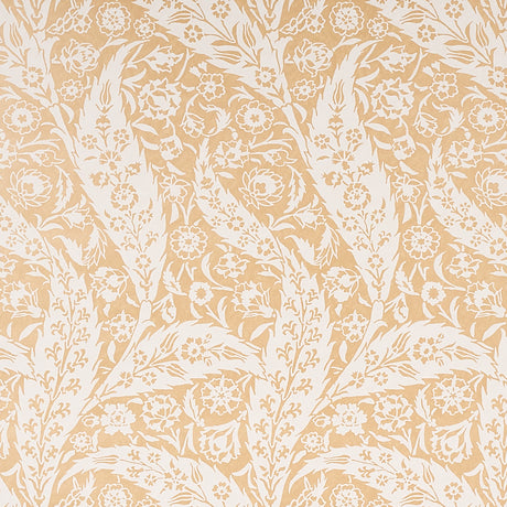 Schumacher Saz Paisley Ochre Wallpaper - Eade's Wallpaper