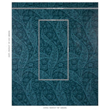 Schumacher Saz Paisley Peacock Wallpaper - Eade's Wallpaper
