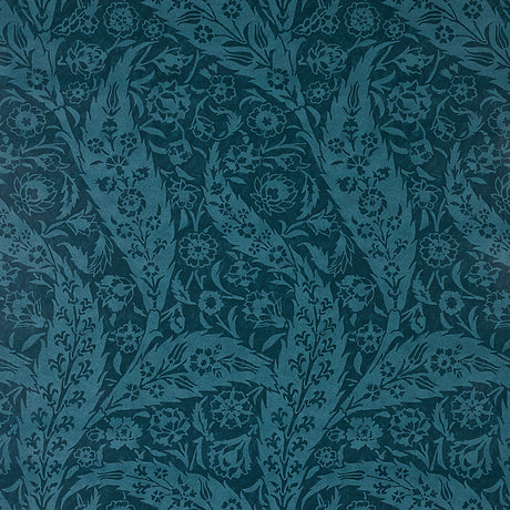 Schumacher Saz Paisley Peacock Wallpaper - Eade's Wallpaper