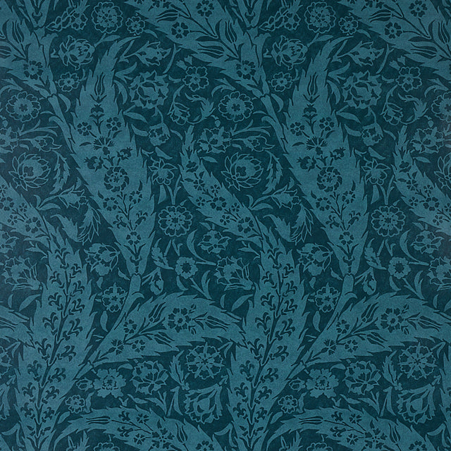 Schumacher Saz Paisley Peacock Wallpaper - Eade's Wallpaper