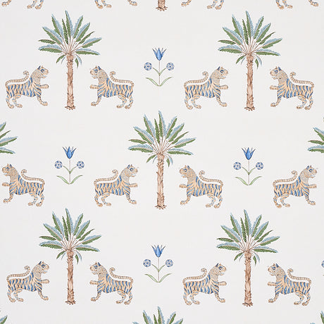 Schumacher Tiger Palm Delft Wallpaper - Eade's Wallpaper