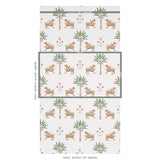 Schumacher Tiger Palm Crimson Wallpaper - Eade's Wallpaper
