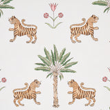 Schumacher Tiger Palm Crimson Wallpaper - Eade's Wallpaper