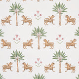 Schumacher Tiger Palm Crimson Wallpaper - Eade's Wallpaper