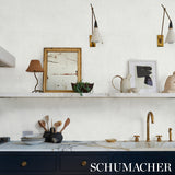 Schumacher Linen Bark White Wallpaper - Eade's Wallpaper