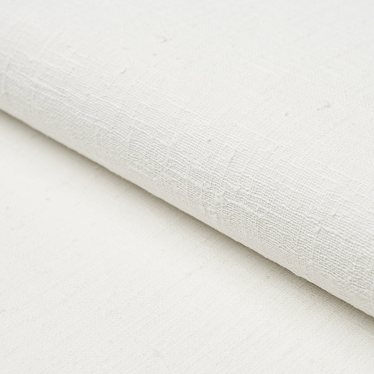 Schumacher Linen Bark White Wallpaper - Eade's Wallpaper