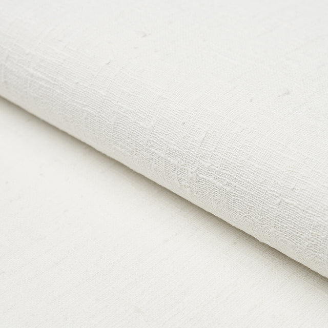 Schumacher Linen Bark White Wallpaper - Eade's Wallpaper