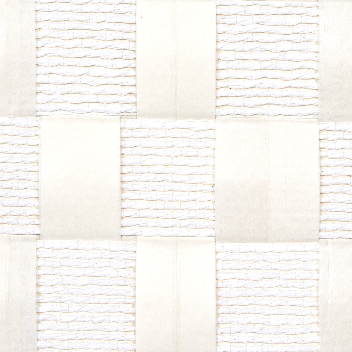 Schumacher Textured Check White Wallpaper - Eade's Wallpaper