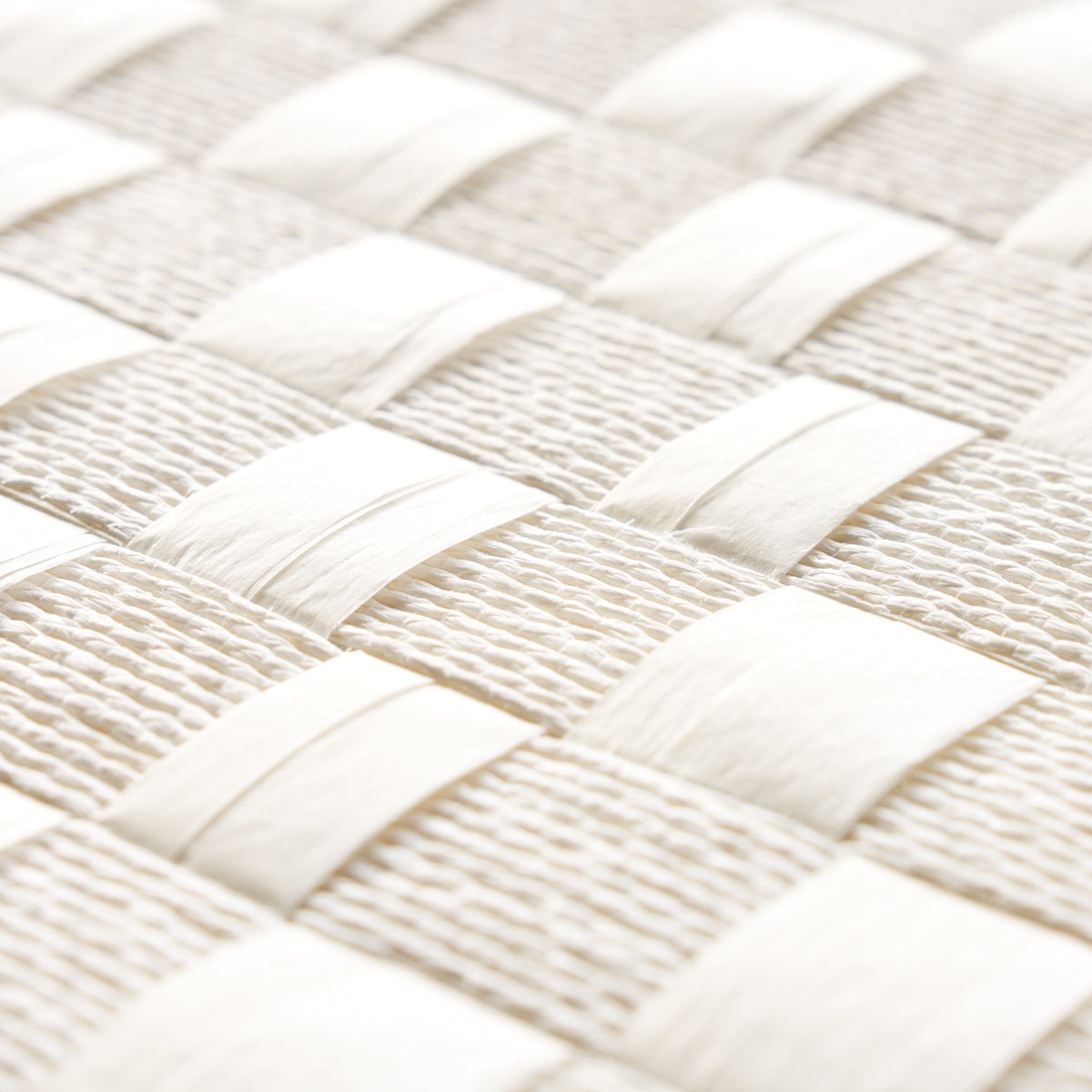 Schumacher Textured Check White Wallpaper - Eade's Wallpaper