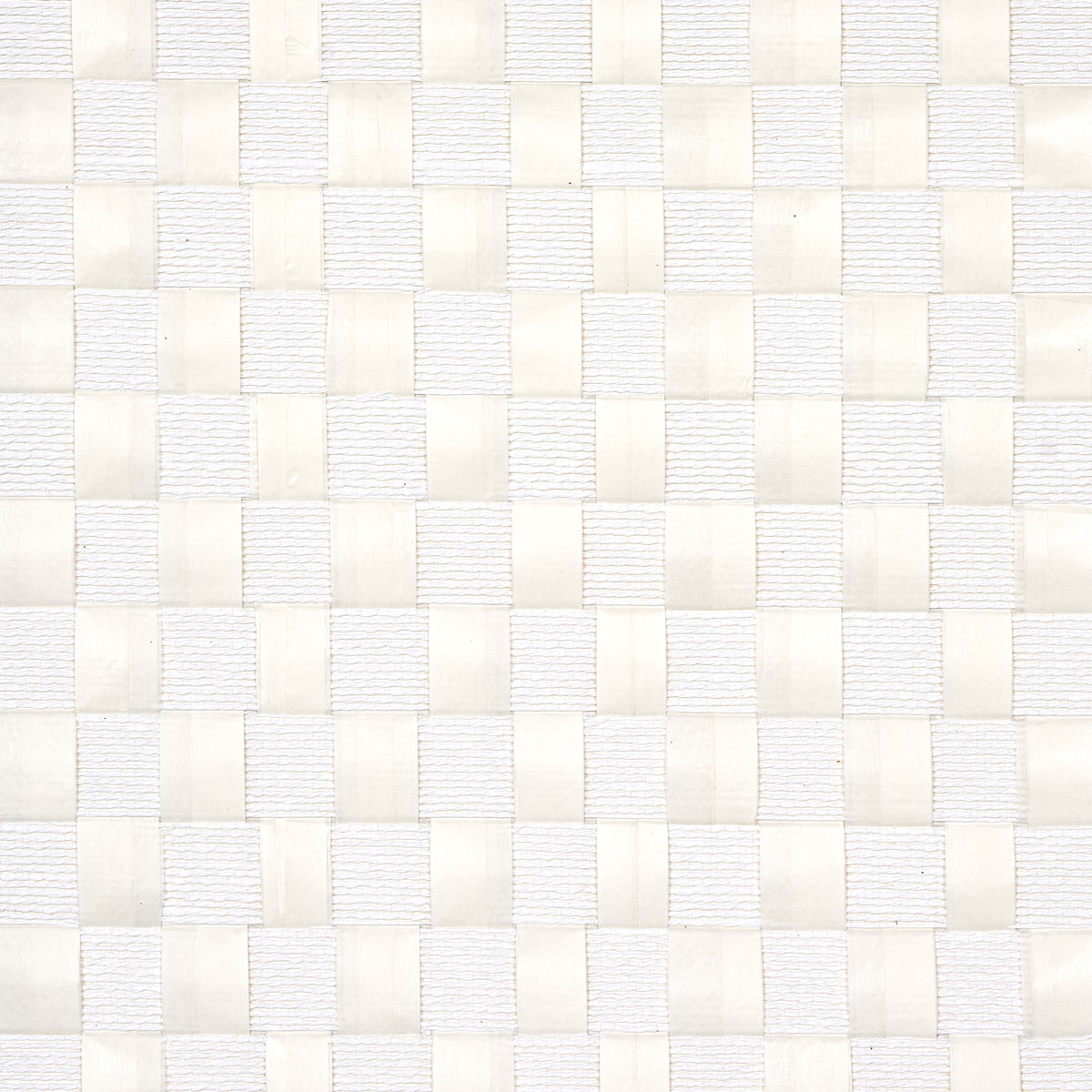 Schumacher Textured Check White Wallpaper - Eade's Wallpaper