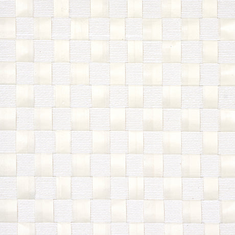 Schumacher Textured Check White Wallpaper - Eade's Wallpaper