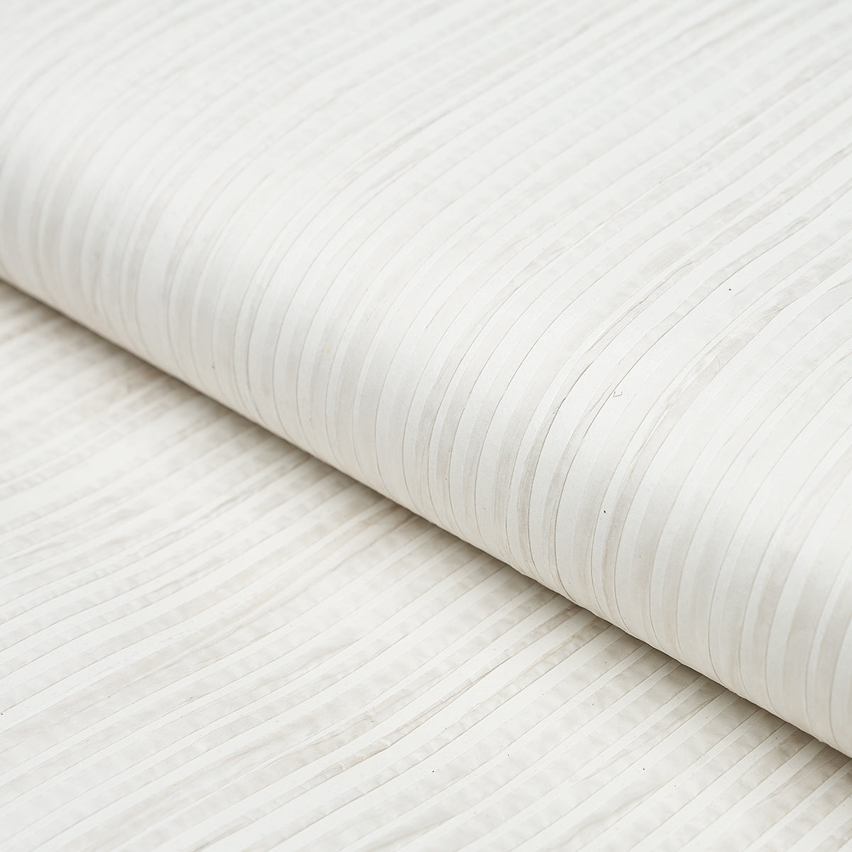 Schumacher Paper Stripe White Wallpaper - Eade's Wallpaper