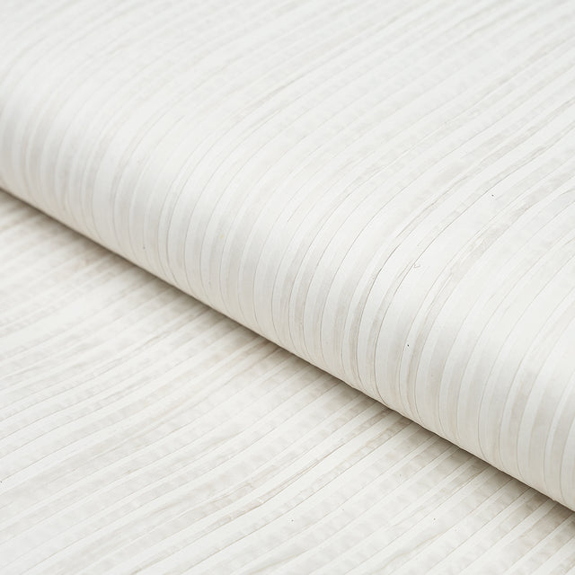 Schumacher Paper Stripe White Wallpaper - Eade's Wallpaper