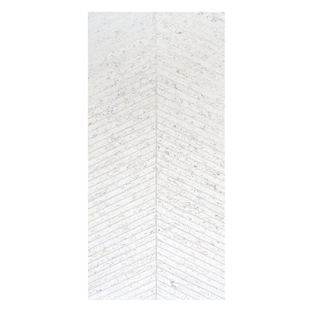 Schumacher Cork Herringbone White Wallpaper