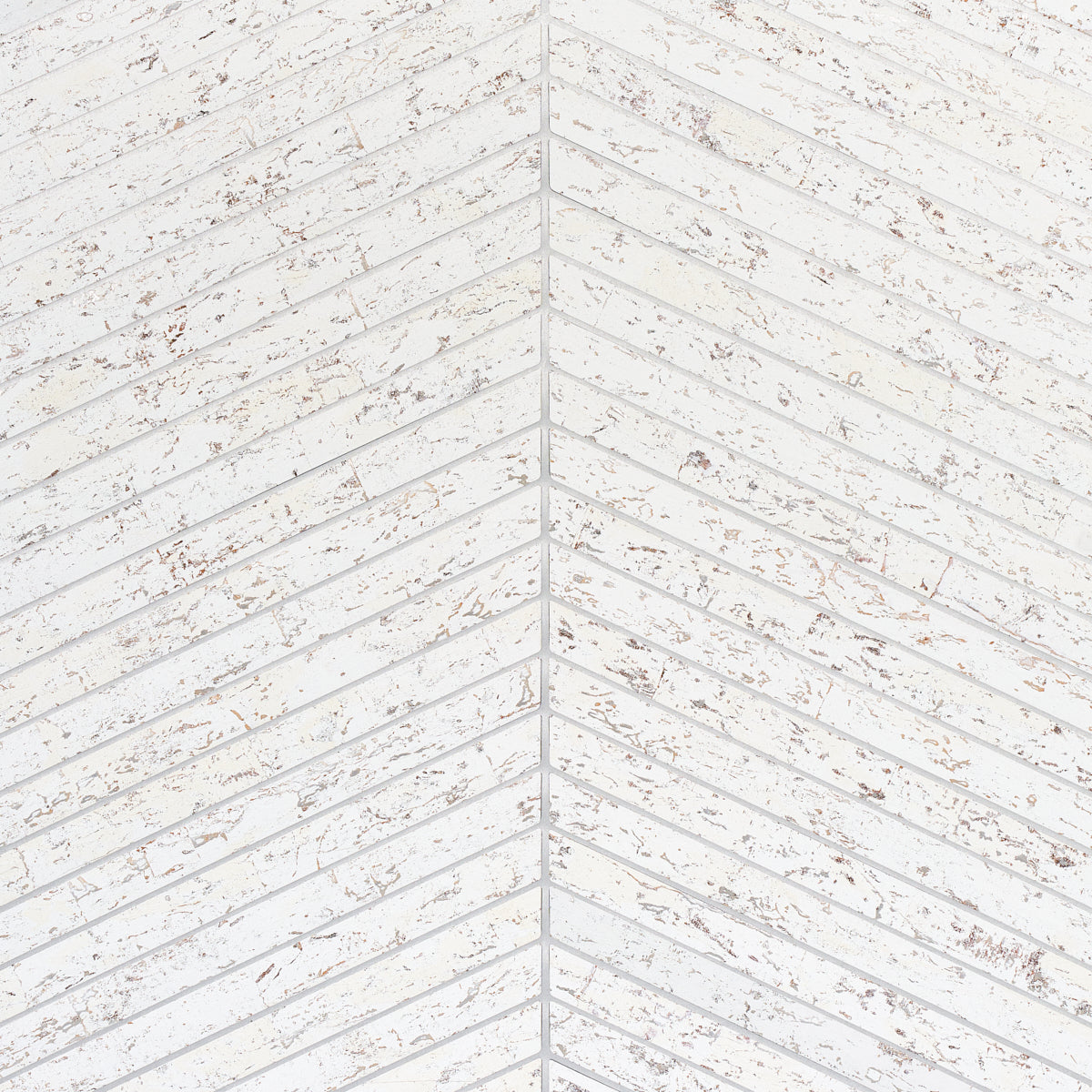 Schumacher Cork Herringbone White Wallpaper