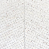 Schumacher Cork Herringbone White Wallpaper